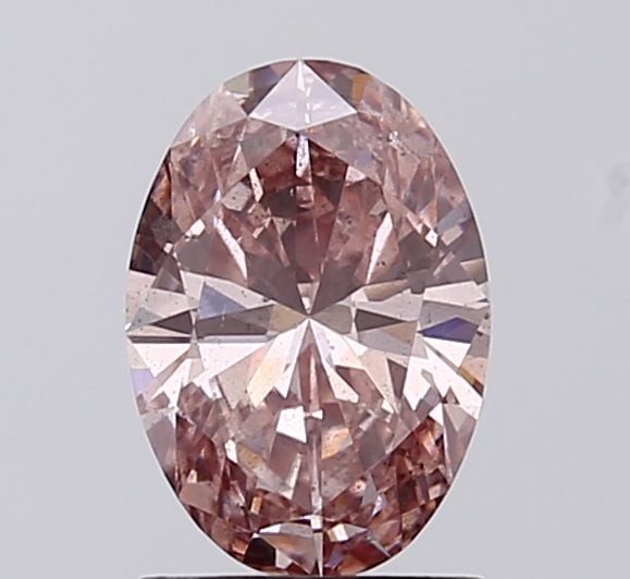 Loose Diamond - OVAL 1.06ct Fancy Intense Brownish Pink SI2: Loose Diamond - OVAL 1.06ct Fancy Intense Brownish Pink SI2 Source: This is a real non-mined Diamond that has been grown in a lab Shape: OVAL Carats: 1.06 Color: Fancy Intense Brownish Pink Certificat