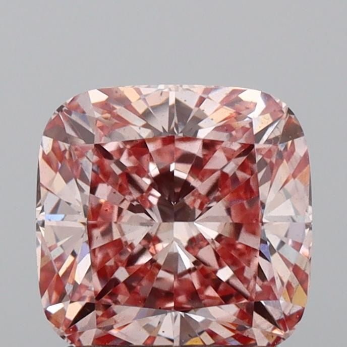 Loose Diamond - CUSHION MODIFIED 1.57ct Fancy Intense Pink VS2: Loose Diamond - CUSHION MODIFIED 1.57ct Fancy Intense Pink VS2 Source: This is a real non-mined Diamond that has been grown in a lab Shape: CUSHION MODIFIED Carats: 1.57 Color: Fancy Intense Pink Cert
