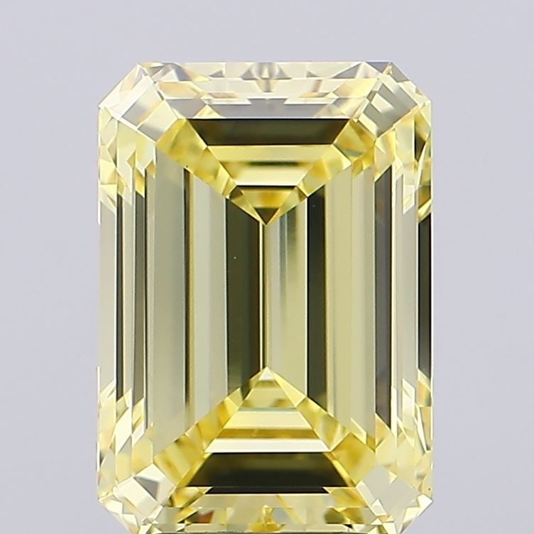 Loose Diamond - EMERALD 5.02ct Fancy Intense Yellow VS1: Loose Diamond - EMERALD 5.02ct Fancy Intense Yellow VS1 Source: This is a real non-mined Diamond that has been grown in a lab Shape: EMERALD Carats: 5.02 Color: Fancy Intense Yellow Certification: IGI