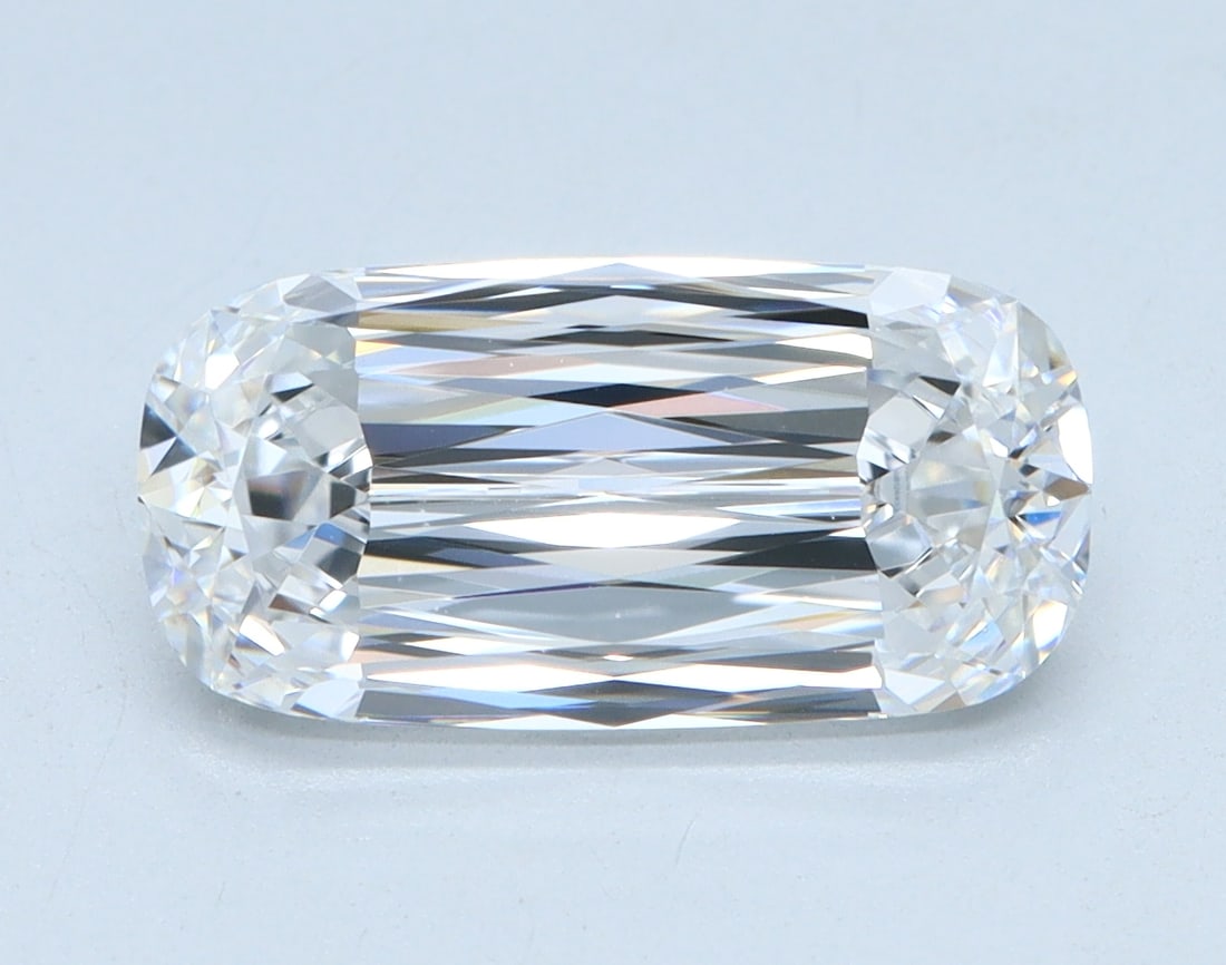 Loose Diamond - CAPSULE 2.41ct E VVS2: Loose Diamond - CAPSULE 2.41ct E VVS2 Source: This is a real non-mined Diamond that has been grown in a lab Shape: CAPSULE Carats: 2.41 Color: E Clarity: VVS2 Certification: IGI Condition: Pre-Owned P