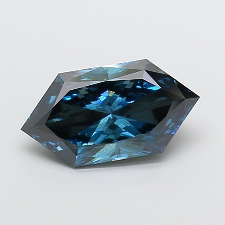 Loose Diamond - HEXAGONAL 3.09ct Fancy Deep Blue SI2: Loose Diamond - HEXAGONAL 3.09ct Fancy Deep Blue SI2 Source: This is a real non-mined Diamond that has been grown in a lab Shape: HEXAGONAL Carats: 3.09 Color: Fancy Deep Blue Certification: IGI Video