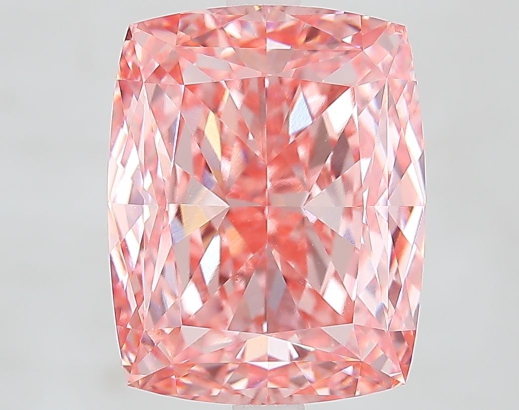 Loose Diamond - CUSHION MODIFIED 6.66ct Fancy Vivid Pink VVS2: Loose Diamond - CUSHION MODIFIED 6.66ct Fancy Vivid Pink VVS2 Source: This is a real non-mined Diamond that has been grown in a lab Shape: CUSHION MODIFIED Carats: 6.66 Color: Fancy Vivid Pink Certifi