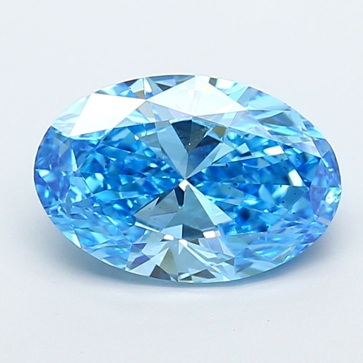 Loose Diamond - OVAL 3.0ct Fancy Vivid Blue VS2: Loose Diamond - OVAL 3.0ct Fancy Vivid Blue VS2 Source: This is a real non-mined Diamond that has been grown in a lab Shape: OVAL Carats: 3.0 Color: Fancy Vivid Blue Certification: IGI Video: