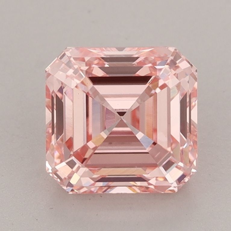 Loose Diamond - ASSCHER 2.06ct Fancy Vivid Pink VS1: Loose Diamond - ASSCHER 2.06ct Fancy Vivid Pink VS1 Source: This is a real non-mined Diamond that has been grown in a lab Shape: ASSCHER Carats: 2.06 Color: Fancy Vivid Pink Certification: IGI Video: