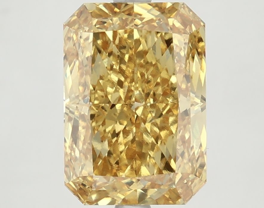 Loose Diamond - RADIANT 4.18ct Fancy Vivid Yellow VS1: Loose Diamond - RADIANT 4.18ct Fancy Vivid Yellow VS1 Source: This is a real non-mined Diamond that has been grown in a lab Shape: RADIANT Carats: 4.18 Color: Fancy Vivid Yellow Certification: NONE PL