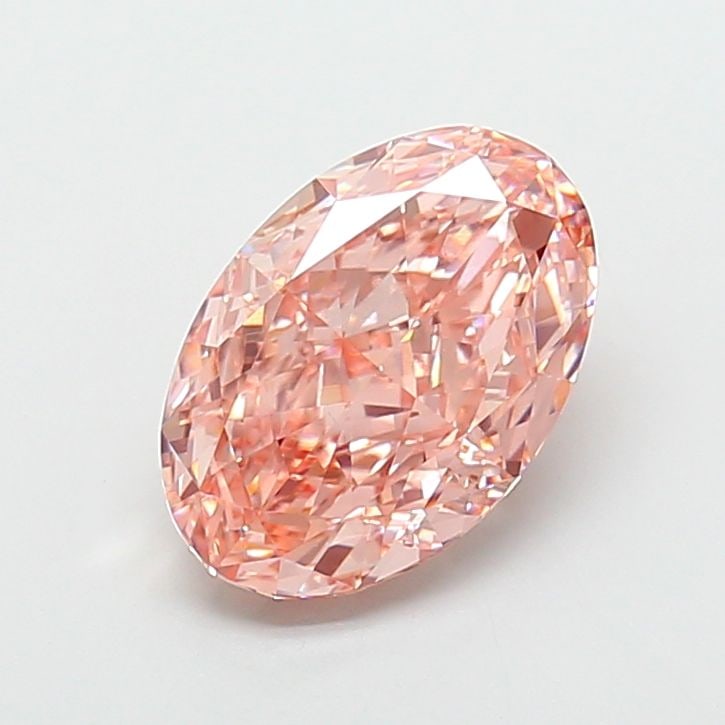 Loose Diamond - OVAL 5.04ct Fancy Vivid Brownish Pink VS1: Loose Diamond - OVAL 5.04ct Fancy Vivid Brownish Pink VS1 Source: This is a real non-mined Diamond that has been grown in a lab Shape: OVAL Carats: 5.04 Color: Fancy Vivid Brownish Pink Certification: