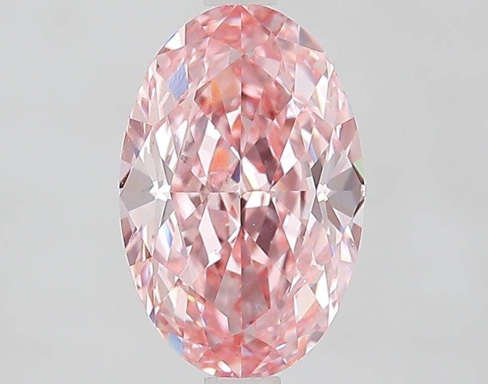 Loose Diamond - OVAL 2.56ct Fancy Vivid Pink VVS2: Loose Diamond - OVAL 2.56ct Fancy Vivid Pink VVS2 Source: This is a real non-mined Diamond that has been grown in a lab Shape: OVAL Carats: 2.56 Color: Fancy Vivid Pink Certification: IGI Video: