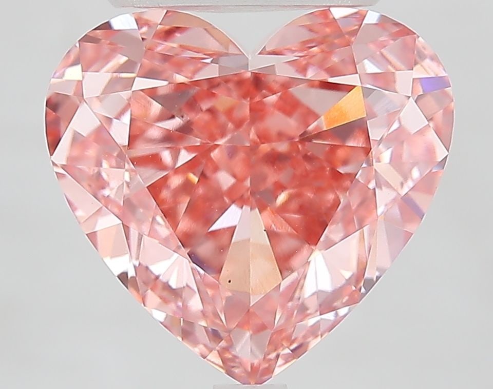 Loose Diamond - HEART 6.1ct Fancy Vivid Pink VS1: Loose Diamond - HEART 6.1ct Fancy Vivid Pink VS1 Source: This is a real non-mined Diamond that has been grown in a lab Shape: HEART Carats: 6.1 Color: Fancy Vivid Pink Certification: IGI Video: