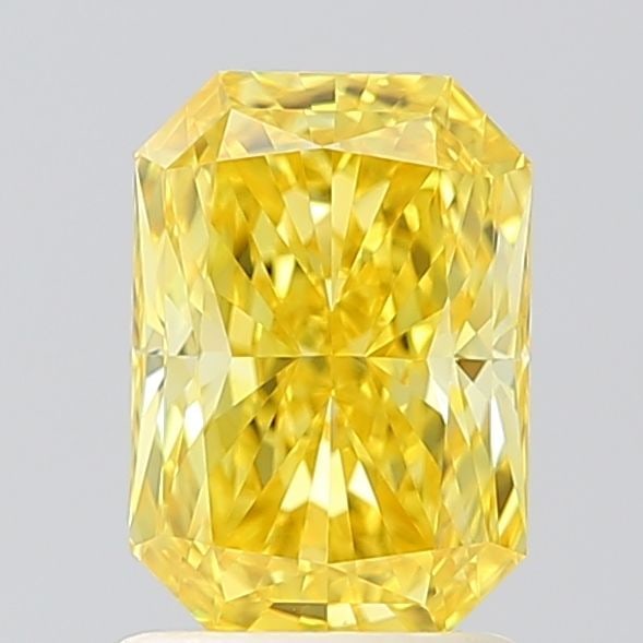 Loose Diamond - RADIANT 1.45ct Fancy Vivid Yellow VVS2: Loose Diamond - RADIANT 1.45ct Fancy Vivid Yellow VVS2 Source: This is a real non-mined Diamond that has been grown in a lab Shape: RADIANT Carats: 1.45 Color: Fancy Vivid Yellow Certification: IGI Vi