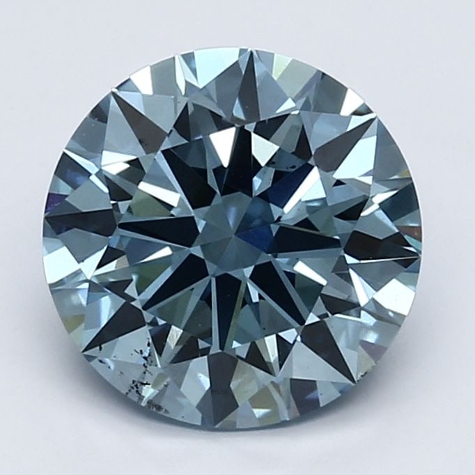 Loose Diamond - ROUND 3.18ct Fancy Vivid Blue VS2: Loose Diamond - ROUND 3.18ct Fancy Vivid Blue VS2 Source: This is a real non-mined Diamond that has been grown in a lab Shape: ROUND Carats: 3.18 Color: Fancy Vivid Blue Certification: IGI Video: