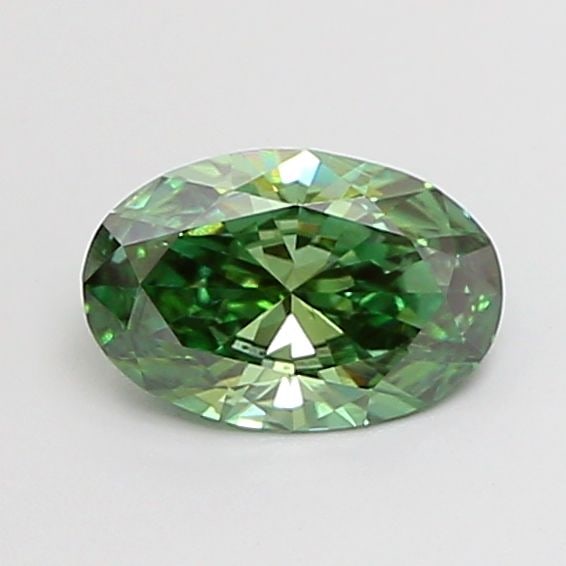 Loose Diamond - OVAL 0.74ct Fancy Vivid Green VS1: Loose Diamond - OVAL 0.74ct Fancy Vivid Green VS1 Source: This is a real non-mined Diamond that has been grown in a lab Shape: OVAL Carats: 0.74 Color: Fancy Vivid Green Certification: IGI Video: