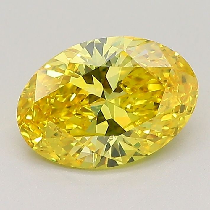 Loose Diamond - OVAL 1.23ct Fancy Vivid Yellow VS2: Loose Diamond - OVAL 1.23ct Fancy Vivid Yellow VS2 Source: This is a real non-mined Diamond that has been grown in a lab Shape: OVAL Carats: 1.23 Color: Fancy Vivid Yellow Certification: IGI Video: