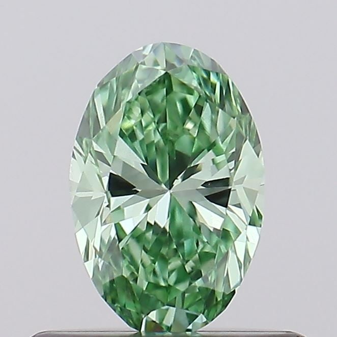 Loose Diamond - OVAL 0.44ct Fancy Vivid Green VS2: Loose Diamond - OVAL 0.44ct Fancy Vivid Green VS2 Source: This is a real non-mined Diamond that has been grown in a lab Shape: OVAL Carats: 0.44 Color: Fancy Vivid Green Certification: IGI Video: