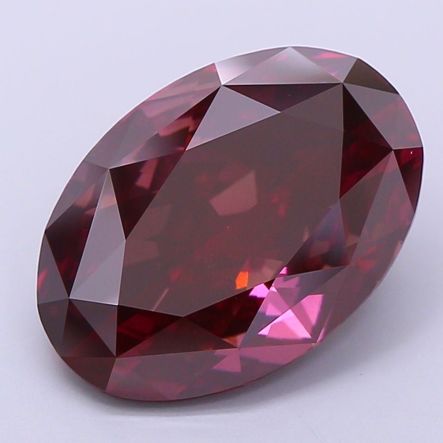 Loose Diamond - OVAL 6.21ct Fancy Deep Brownish Pink VS1 (1 of 1)