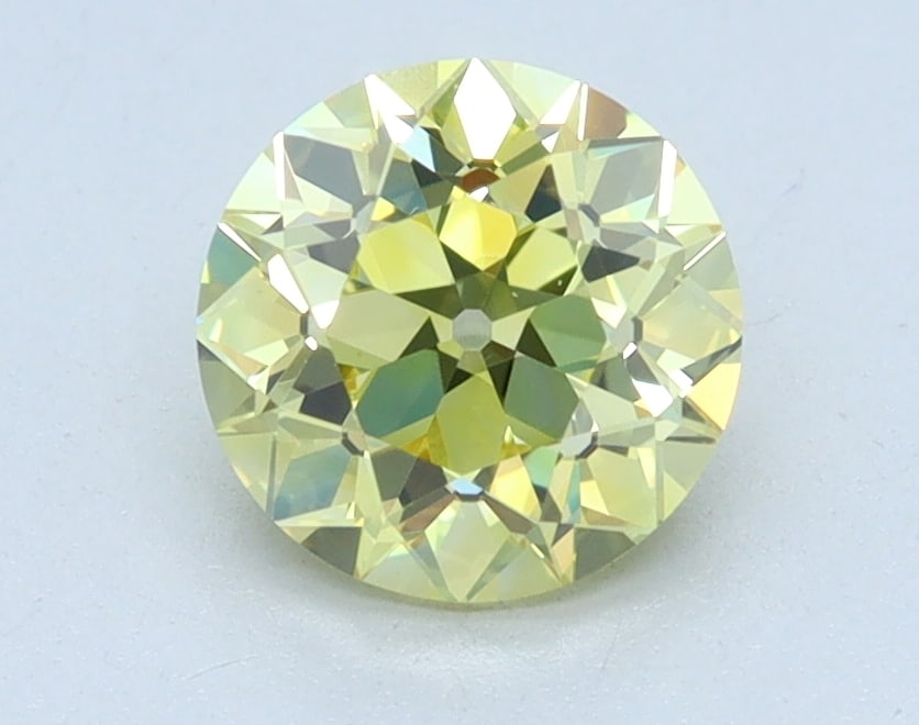 Loose Diamond - EuropeanCut 1.01ct YELLOW VVS2: Loose Diamond - EuropeanCut 1.01ct YELLOW VVS2 Source: This is a real non-mined Diamond that has been grown in a lab Shape: EuropeanCut Carats: 1.01 Color: YELLOW Clarity: VVS2 Certification: IGI Cond