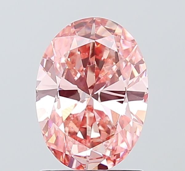 Loose Diamond - OVAL 1.28ct Fancy Vivid Pink VS2: Loose Diamond - OVAL 1.28ct Fancy Vivid Pink VS2 Source: This is a real non-mined Diamond that has been grown in a lab Shape: OVAL Carats: 1.28 Color: Fancy Vivid Pink Certification: IGI Video: