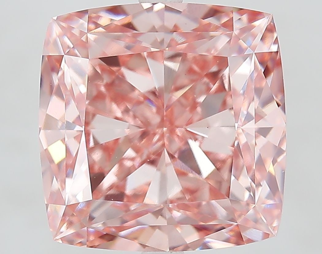 Loose Diamond - CUSHION MODIFIED 11.54ct Fancy Vivid Pink VVS2: Loose Diamond - CUSHION MODIFIED 11.54ct Fancy Vivid Pink VVS2 Source: This is a real non-mined Diamond that has been grown in a lab Shape: CUSHION MODIFIED Carats: 11.54 Color: Fancy Vivid Pink Certi