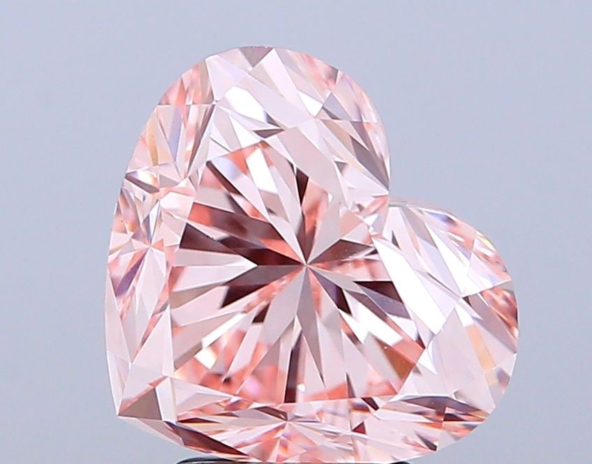Loose Diamond - HEART 4.01ct Fancy Intense Pink VVS2: Loose Diamond - HEART 4.01ct Fancy Intense Pink VVS2 Source: This is a real non-mined Diamond that has been grown in a lab Shape: HEART Carats: 4.01 Color: Fancy Intense Pink Certification: IGI PLEASE