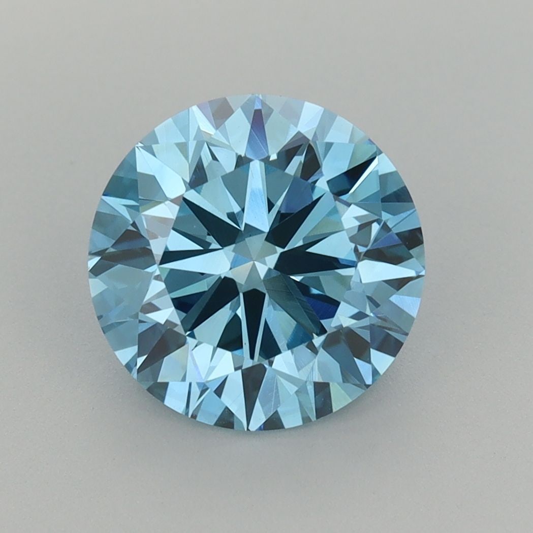 Loose Diamond - ROUND 2.64ct Fancy Vivid Blue VS1: Loose Diamond - ROUND 2.64ct Fancy Vivid Blue VS1 Source: This is a real non-mined Diamond that has been grown in a lab Shape: ROUND Carats: 2.64 Color: Fancy Vivid Blue Certification: IGI Video: