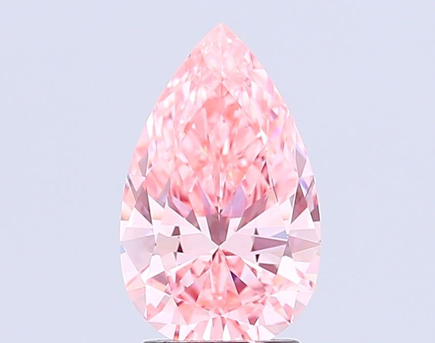 Loose Diamond - PEAR 2.8ct Fancy Vivid Pink VS1: Loose Diamond - PEAR 2.8ct Fancy Vivid Pink VS1 Source: This is a real non-mined Diamond that has been grown in a lab Shape: PEAR Carats: 2.8 Color: Fancy Vivid Pink Certification: IGI Video:
