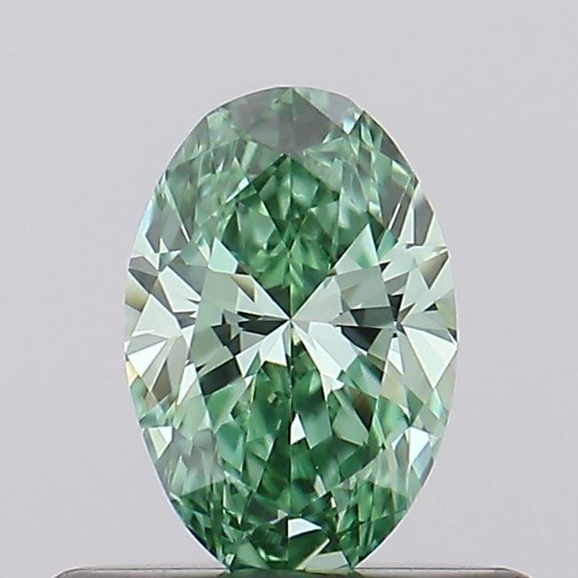 Loose Diamond - OVAL 0.37ct Fancy Vivid Green VVS2: Loose Diamond - OVAL 0.37ct Fancy Vivid Green VVS2 Source: This is a real non-mined Diamond that has been grown in a lab Shape: OVAL Carats: 0.37 Color: Fancy Vivid Green Certification: IGI Video: