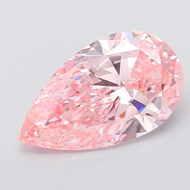 Loose Diamond - PEAR 4.45ct Fancy Vivid Pink VVS2: Loose Diamond - PEAR 4.45ct Fancy Vivid Pink VVS2 Source: This is a real non-mined Diamond that has been grown in a lab Shape: PEAR Carats: 4.45 Color: Fancy Vivid Pink Certification: IGI Video: