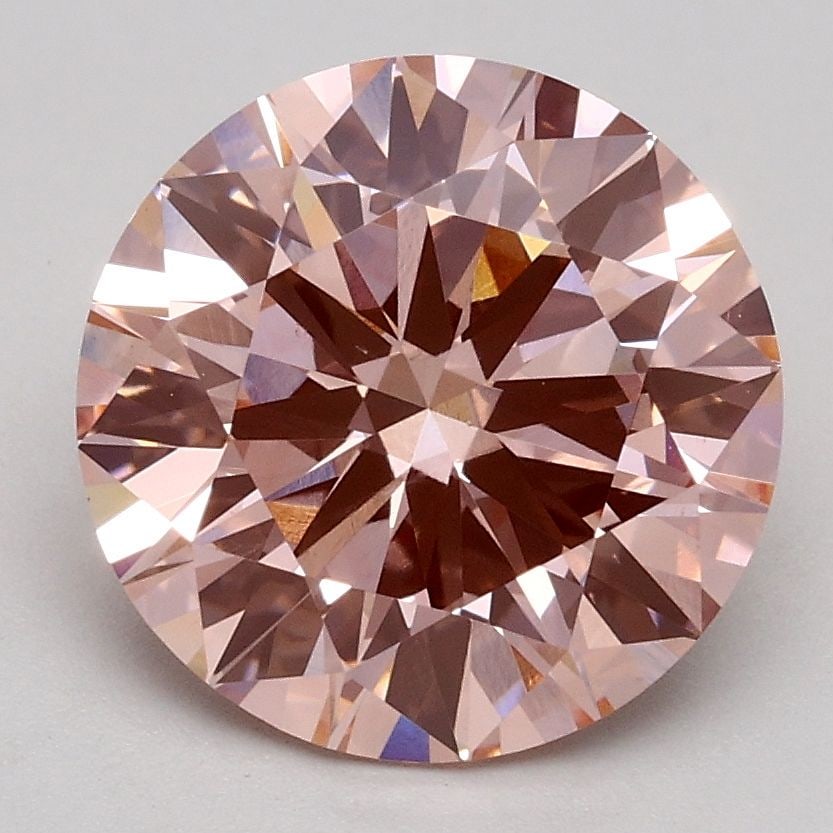 Loose Diamond - ROUND 2.23ct Fancy Intense Pink VS1: Loose Diamond - ROUND 2.23ct Fancy Intense Pink VS1 Source: This is a real non-mined Diamond that has been grown in a lab Shape: ROUND Carats: 2.23 Color: Fancy Intense Pink Certification: IGI Video: