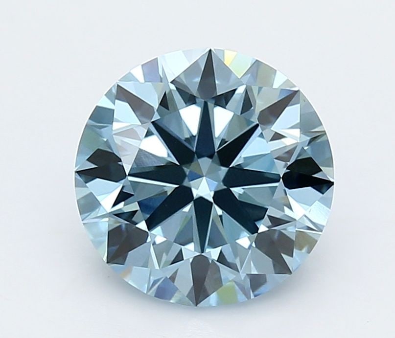 Loose Diamond - ROUND 3.01ct Fancy Vivid Blue VVS2: Loose Diamond - ROUND 3.01ct Fancy Vivid Blue VVS2 Source: This is a real non-mined Diamond that has been grown in a lab Shape: ROUND Carats: 3.01 Color: Fancy Vivid Blue Certification: IGI Video: