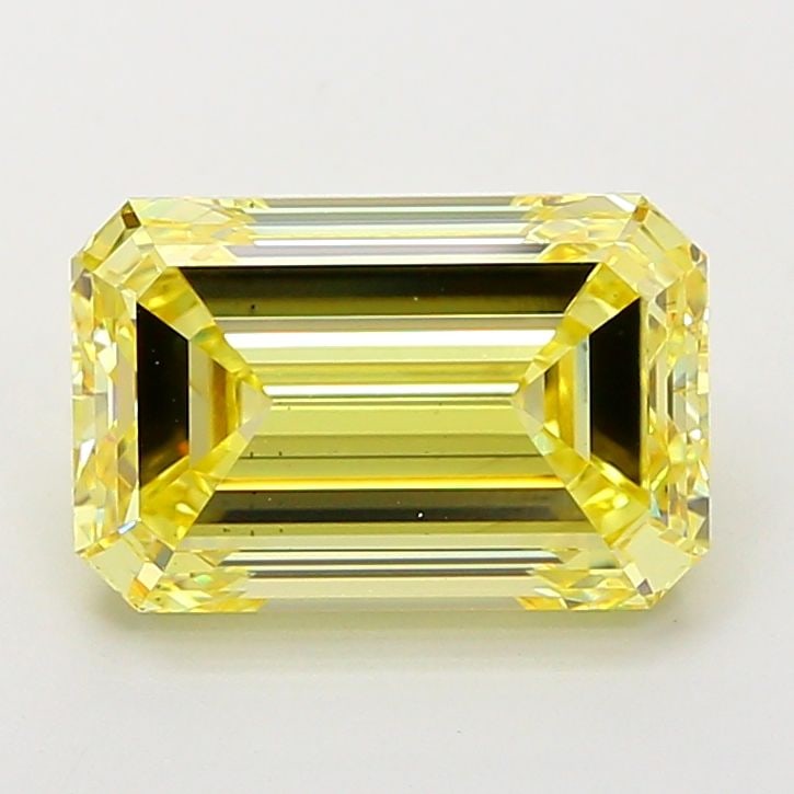 Loose Diamond - EMERALD 5.02ct Fancy Intense Yellow VS2: Loose Diamond - EMERALD 5.02ct Fancy Intense Yellow VS2 Source: This is a real non-mined Diamond that has been grown in a lab Shape: EMERALD Carats: 5.02 Color: Fancy Intense Yellow Certification: IGI