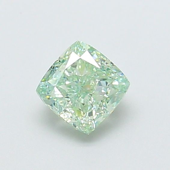 Loose Diamond - CUSHION MODIFIED 0.73ct Fancy Vivid Green VS1: Loose Diamond - CUSHION MODIFIED 0.73ct Fancy Vivid Green VS1 Source: This is a real non-mined Diamond that has been grown in a lab Shape: CUSHION MODIFIED Carats: 0.73 Color: Fancy Vivid Green Certif