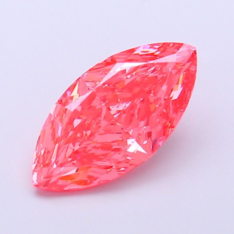 Loose Diamond - MARQUISE 2.28ct Fancy Vivid Pink VS1: Loose Diamond - MARQUISE 2.28ct Fancy Vivid Pink VS1 Source: This is a real non-mined Diamond that has been grown in a lab Shape: MARQUISE Carats: 2.28 Color: Fancy Vivid Pink Certification: IGI Video