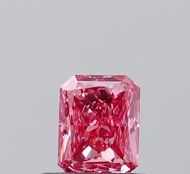 Loose Diamond - RADIANT 0.51ct Fancy Vivid Pink VS2: Loose Diamond - RADIANT 0.51ct Fancy Vivid Pink VS2 Source: This is a real non-mined Diamond that has been grown in a lab Shape: RADIANT Carats: 0.51 Color: Fancy Vivid Pink Certification: IGI Video: