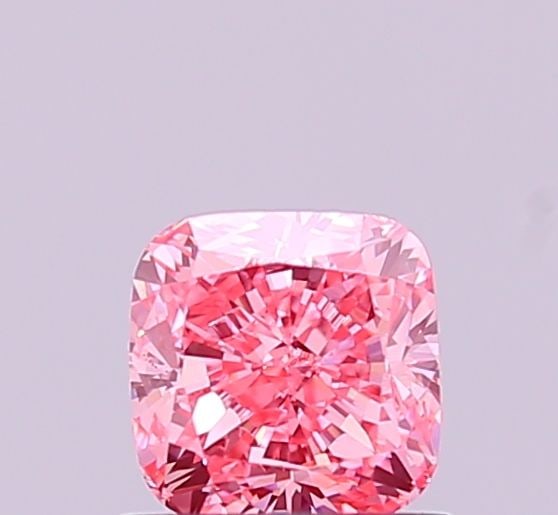 Loose Diamond - CUSHION BRILLIANT 0.95ct Fancy Vivid Pink VS1: Loose Diamond - CUSHION BRILLIANT 0.95ct Fancy Vivid Pink VS1 Source: This is a real non-mined Diamond that has been grown in a lab Shape: CUSHION BRILLIANT Carats: 0.95 Color: Fancy Vivid Pink Certif