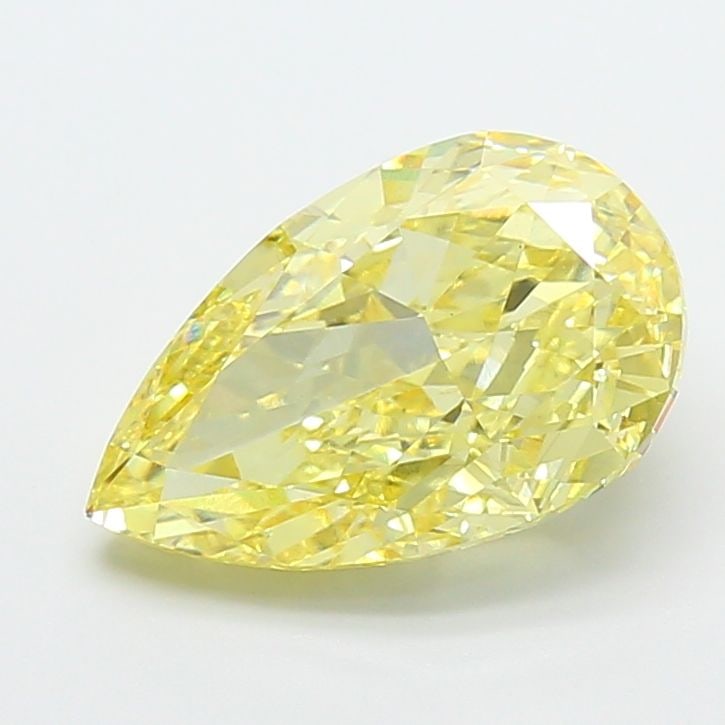 Loose Diamond - PEAR 4.57ct Fancy Intense Yellow VS1: Loose Diamond - PEAR 4.57ct Fancy Intense Yellow VS1 Source: This is a real non-mined Diamond that has been grown in a lab Shape: PEAR Carats: 4.57 Color: Fancy Intense Yellow Certification: IGI PLEAS