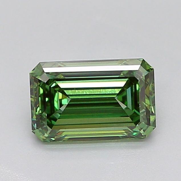 Loose Diamond - EMERALD 2.52ct Fancy Vivid Green VS2: Loose Diamond - EMERALD 2.52ct Fancy Vivid Green VS2 Source: This is a real non-mined Diamond that has been grown in a lab Shape: EMERALD Carats: 2.52 Color: Fancy Vivid Green Certification: IGI Video