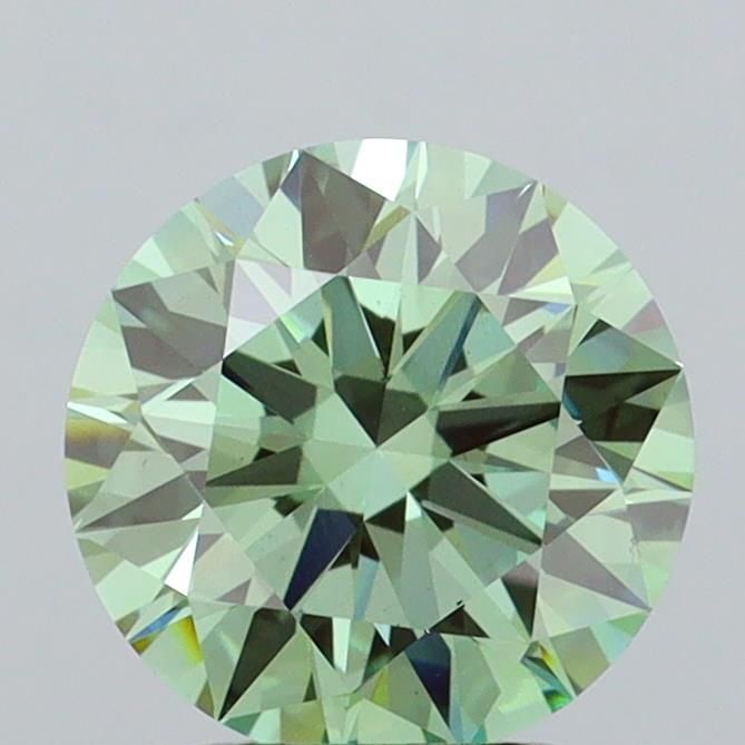 Ideal Loose Diamond - ROUND 2.54ct Fancy Vivid Green VS1: Ideal Loose Diamond - ROUND 2.54ct Fancy Vivid Green VS1 Source: This is a real non-mined Diamond that has been grown in a lab Shape: ROUND Carats: 2.54 Color: Fancy Vivid Green Certification: IGI Vid