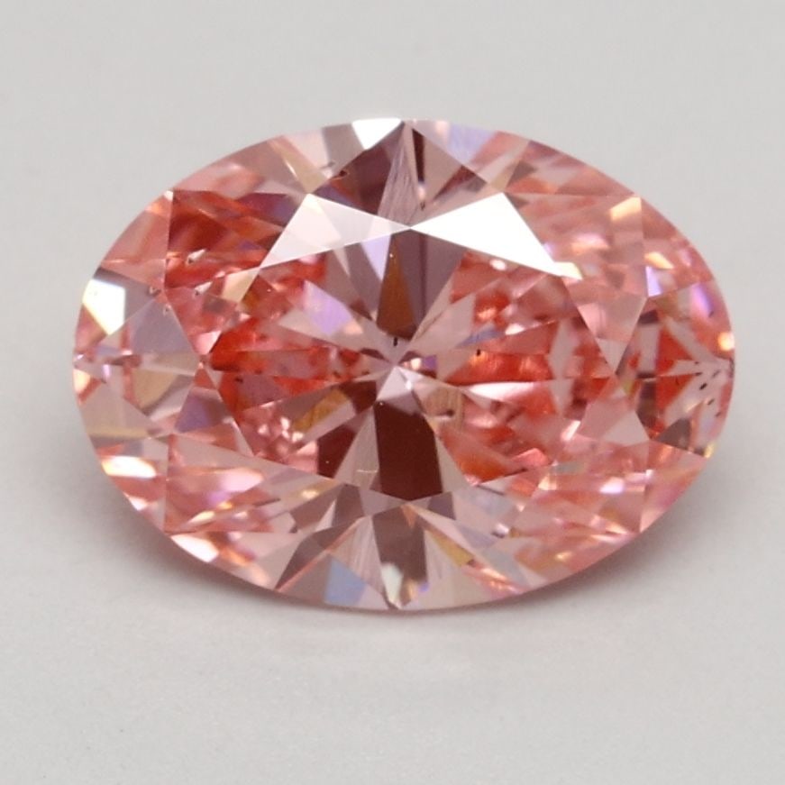 Loose Diamond - OVAL 1.48ct Fancy Intense Pink SI1: Loose Diamond - OVAL 1.48ct Fancy Intense Pink SI1 Source: This is a real non-mined Diamond that has been grown in a lab Shape: OVAL Carats: 1.48 Color: Fancy Intense Pink Certification: IGI Video: