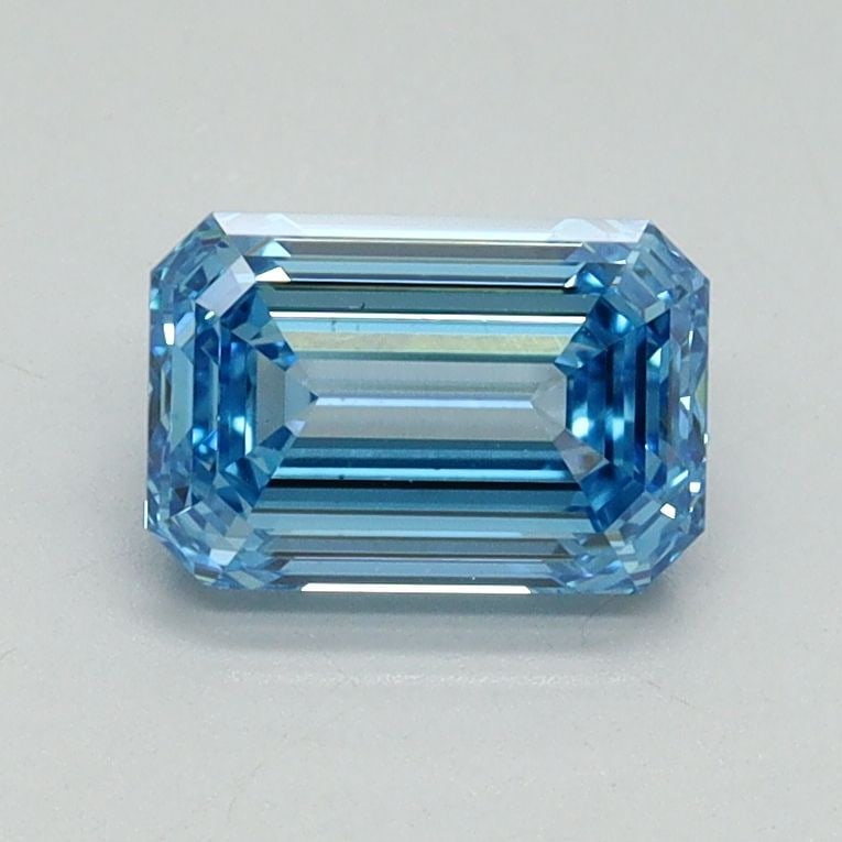 Loose Diamond - EMERALD 1.04ct Fancy Vivid Blue VS1: Loose Diamond - EMERALD 1.04ct Fancy Vivid Blue VS1 Source: This is a real non-mined Diamond that has been grown in a lab Shape: EMERALD Carats: 1.04 Color: Fancy Vivid Blue Certification: IGI Video: