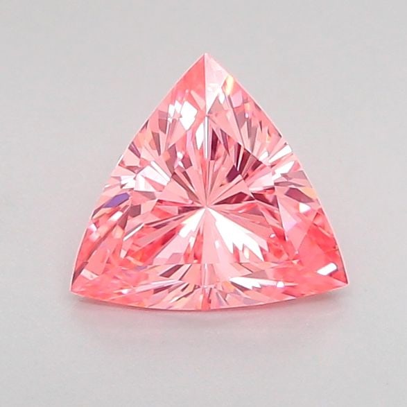 Loose Diamond - TRIANGULAR 0.69ct Fancy Vivid Pink VVS2: Loose Diamond - TRIANGULAR 0.69ct Fancy Vivid Pink VVS2 Source: This is a real non-mined Diamond that has been grown in a lab Shape: TRIANGULAR Carats: 0.69 Color: Fancy Vivid Pink Certification: IGI 