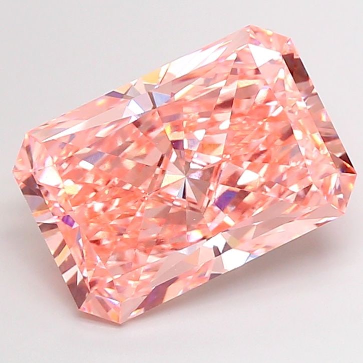Loose Diamond - RADIANT 10.23ct Fancy Vivid Pink VS1: Loose Diamond - RADIANT 10.23ct Fancy Vivid Pink VS1 Source: This is a real non-mined Diamond that has been grown in a lab Shape: RADIANT Carats: 10.23 Color: Fancy Vivid Pink Certification: IGI PLEAS