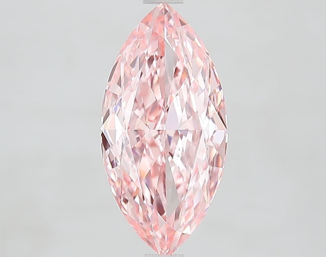 Loose Diamond - MARQUISE 2.82ct Fancy Vivid Pink VVS2: Loose Diamond - MARQUISE 2.82ct Fancy Vivid Pink VVS2 Source: This is a real non-mined Diamond that has been grown in a lab Shape: MARQUISE Carats: 2.82 Color: Fancy Vivid Pink Certification: IGI Vide