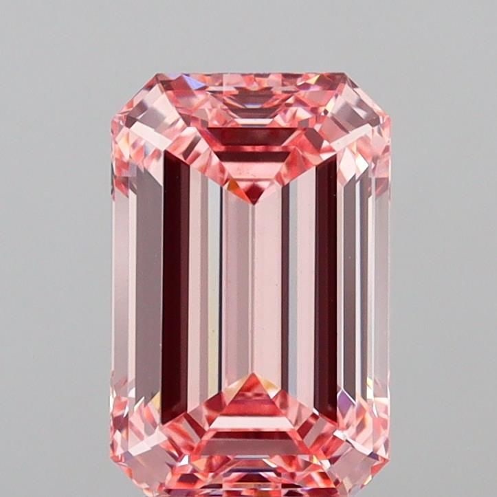 Loose Diamond - EMERALD 3.56ct Fancy Vivid Pink VVS2: Loose Diamond - EMERALD 3.56ct Fancy Vivid Pink VVS2 Source: This is a real non-mined Diamond that has been grown in a lab Shape: EMERALD Carats: 3.56 Color: Fancy Vivid Pink Certification: IGI Video: