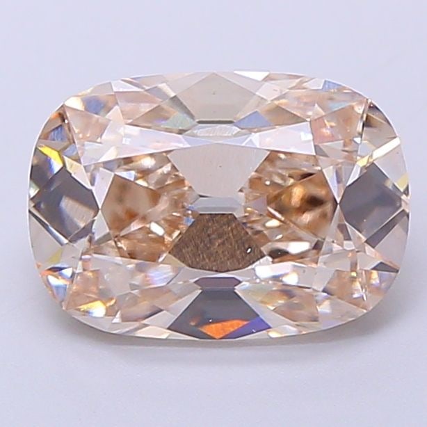 Loose Diamond - CUSHION BRILLIANT 2.1ct Very Light Brown VS1: Loose Diamond - CUSHION BRILLIANT 2.1ct Very Light Brown VS1 Source: This is a real non-mined Diamond that has been grown in a lab Shape: CUSHION BRILLIANT Carats: 2.1 Color: Very Light Brown Certific
