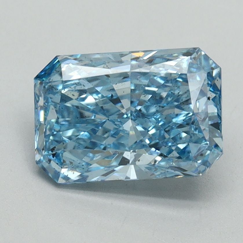 Loose Diamond - RADIANT 1.7ct Fancy Vivid Blue SI2: Loose Diamond - RADIANT 1.7ct Fancy Vivid Blue SI2 Source: This is a real non-mined Diamond that has been grown in a lab Shape: RADIANT Carats: 1.7 Color: Fancy Vivid Blue Certification: IGI Video: