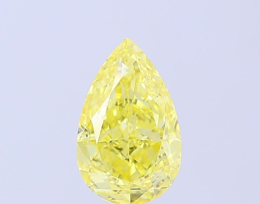 Loose Diamond - PEAR 2.1ct Fancy Intense Yellow VS1: Loose Diamond - PEAR 2.1ct Fancy Intense Yellow VS1 Source: This is a real non-mined Diamond that has been grown in a lab Shape: PEAR Carats: 2.1 Color: Fancy Intense Yellow Certification: IGI Video: