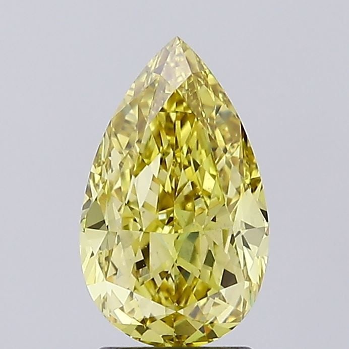 Loose Diamond - PEAR 2.53ct Fancy Intense Yellow VS1: Loose Diamond - PEAR 2.53ct Fancy Intense Yellow VS1 Source: This is a real non-mined Diamond that has been grown in a lab Shape: PEAR Carats: 2.53 Color: Fancy Intense Yellow Certification: IGI Video