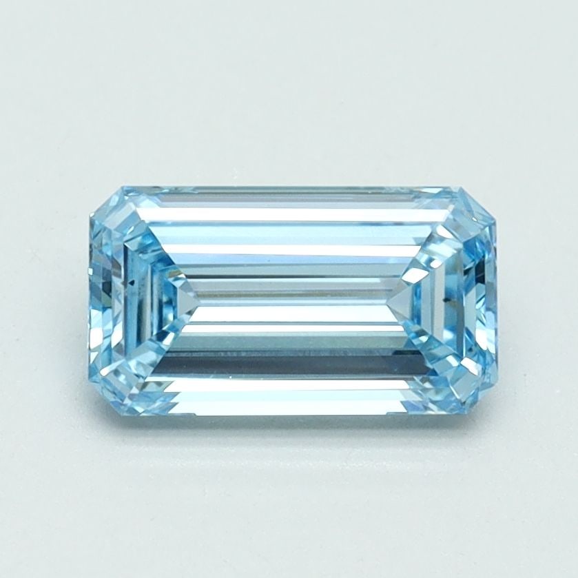 Loose Diamond - EMERALD 1.02ct Fancy Intense Blue VS1: Loose Diamond - EMERALD 1.02ct Fancy Intense Blue VS1 Source: This is a real non-mined Diamond that has been grown in a lab Shape: EMERALD Carats: 1.02 Color: Fancy Intense Blue Certification: IGI Vid