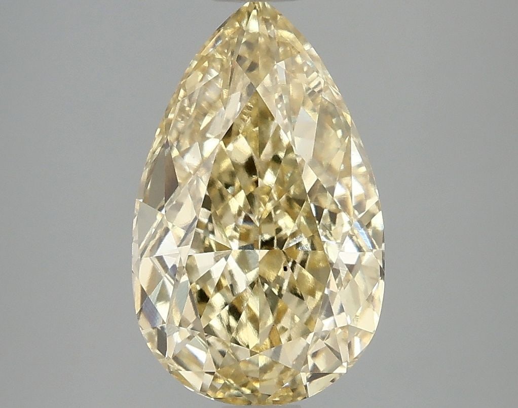 Loose Diamond - PEAR 3.06ct Fancy Intense Yellow VS1: Loose Diamond - PEAR 3.06ct Fancy Intense Yellow VS1 Source: This is a real non-mined Diamond that has been grown in a lab Shape: PEAR Carats: 3.06 Color: Fancy Intense Yellow Certification: IGI Video