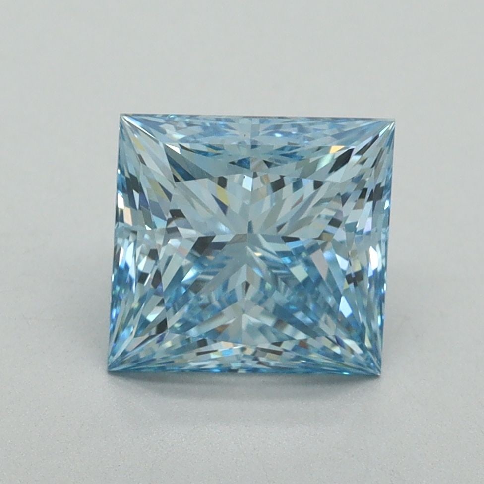 Loose Diamond - PRINCESS 2.39ct Fancy Vivid Blue VS1 (1 of 1)