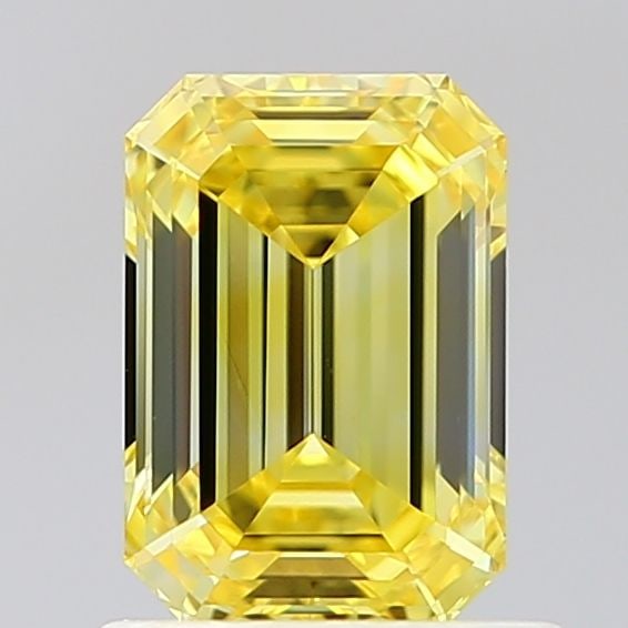 Loose Diamond - EMERALD 1.1ct Fancy Vivid Yellow VVS2: Loose Diamond - EMERALD 1.1ct Fancy Vivid Yellow VVS2 Source: This is a real non-mined Diamond that has been grown in a lab Shape: EMERALD Carats: 1.1 Color: Fancy Vivid Yellow Certification: IGI Vide